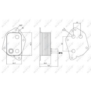 Ölkühler, Motoröl NRF 31159