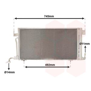 A/C-kondensor VAN WEZEL 40005187