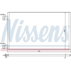 Lauhdutin, ilmastointilaite NISSENS 940184