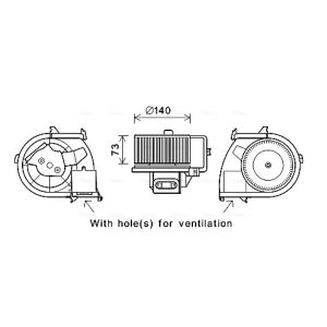 Ventilador da cabina AVA COOLING RT8594