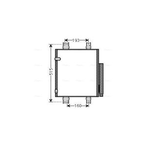 Condensator, airconditioning AVA COOLING DU5062D