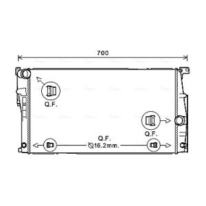 Arrefecedor do motor AVA COOLING BW2447
