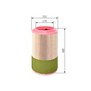 Luftfilter BOSCH FILTRY F 026 400 257