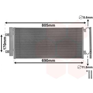 Condenseur (climatisation) VAN WEZEL 37015705