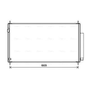 A/C-kondensor AVA COOLING HD5290D