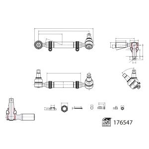 Barra de direção ProKit FEBI 176547