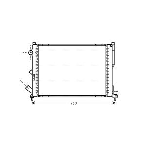 Arrefecedor do motor AVA COOLING RT2301