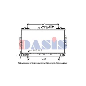 Arrefecedor do motor AKS DASIS 560016N
