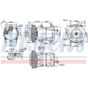 Compresor, aire acondicionado NISSENS KLIMA NIS 89190