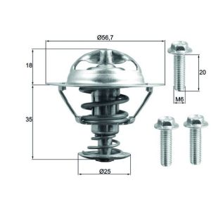 Thermostat (liquide de refroidissement) BEHR MAHLE TX 202 90D