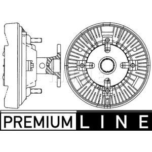 Koppeling, radiatorventilator MAHLE CFC 231 000P