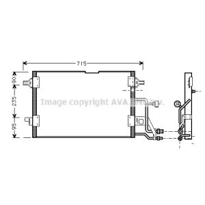 Condensatore, impianto di climatizzazione AVA COOLING AI5116 AVA