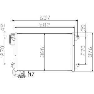 Condensatore, impianto di climatizzazione MAHLE AC 304 000S