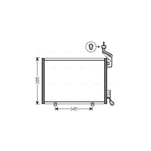 Kondensator, Klimaanlage AVA COOLING FD5444