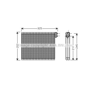 Verdampfer, Klimaanlage AVA COOLING TOV484 AVA