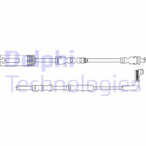 Contacto de aviso, desgaste de pastillas de freno DELPHI LZ0289