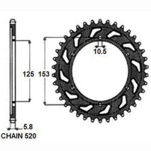 équipement, derrière SUNSTAR SUNR1-3565-45