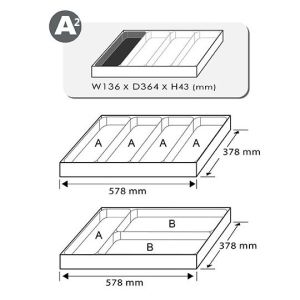 Gereedschapswagen, inzetstuk TOPTUL GBAT0301W