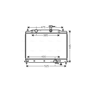 Arrefecedor do motor AVA COOLING KA2079