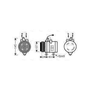 Compressor, ar condicionado AVA COOLING DWK096