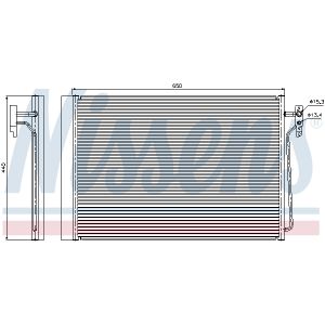 Condensador, aire acondicionado NISSENS 940045