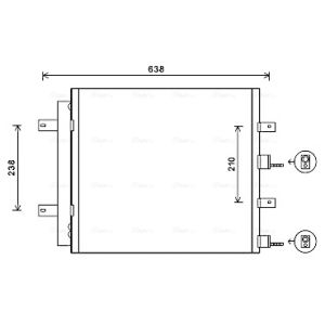 Condenseur (climatisation) AVA COOLING JR5051D