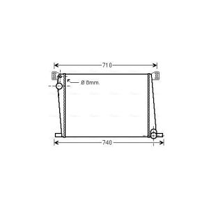 Arrefecedor do motor AVA COOLING BWA2356