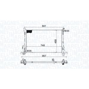 Raffreddatore motore MAGNETI MARELLI 350213207800