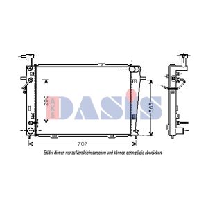 Arrefecedor do motor AKS DASIS 510041N