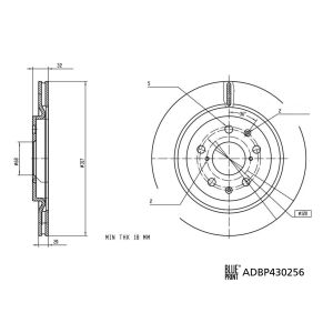 Jarrulevy BLUE PRINT ADBP430256