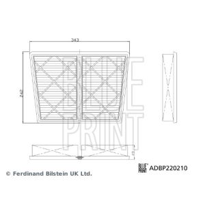 Filtro de ar BLUE PRINT ADBP220210