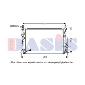 Raffreddatore motore AKS DASIS 110077N
