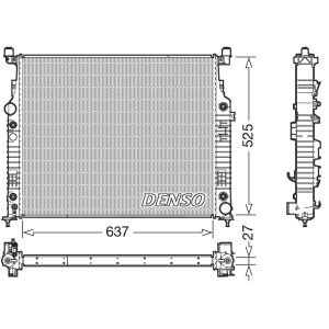 Radiador, arrefecimento do motor DENSO DRM17056