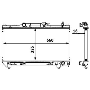 Arrefecedor do motor MAHLE CR 544 000S