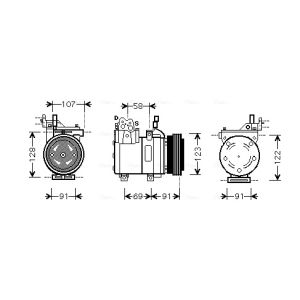 Compressor, ar condicionado AVA COOLING HYK161