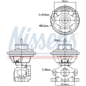 Vanne EGR NISSENS 98477