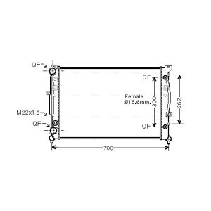 Arrefecedor do motor AVA COOLING AIA2122