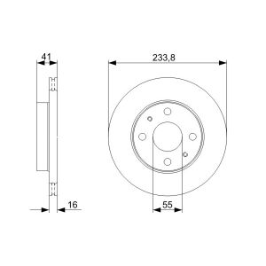Bremsscheibe BOSCH 0 986 479 352