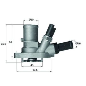 Thermostat, Kühlmittel BEHR MAHLE TI 149 88