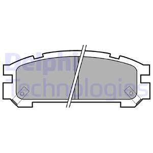 Bremsbelagsatz DELPHI LP814, Hinten