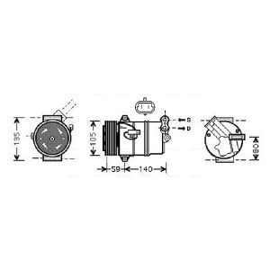 Compressor, ar condicionado AVA COOLING OLAK446