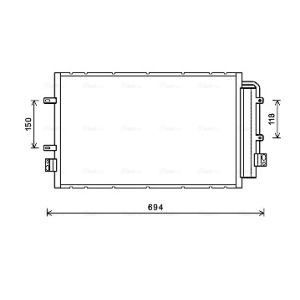 A/C-kondensor AVA COOLING IV5127D