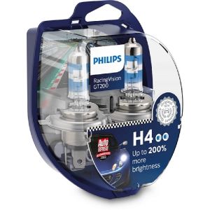 Ampoule, éclairage de virage PHILIPS H4 RacingVision GT200 12V/60/55W, 2 pièce