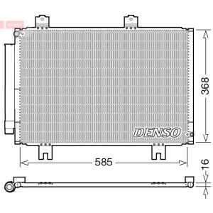 Condensador, sistema de ar condicionado DENSO DCN40020