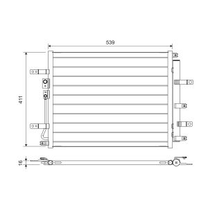 Kondensator, Klimaanlage VALEO 822700