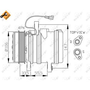 Klimakompressor EASY FIT NRF 32436