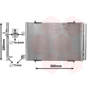 Condensator, airconditioning VAN WEZEL 09005274