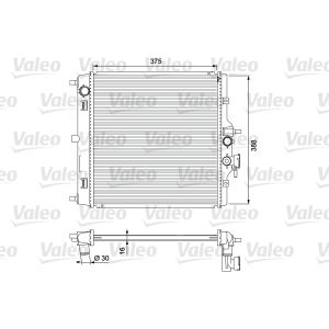 Moottorin jäähdytin VALEO 701732
