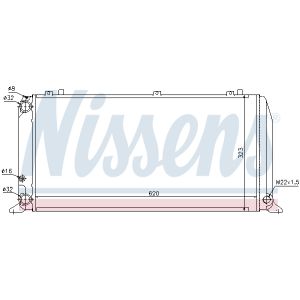 Radiador, refrigeración del motor NISSENS 696373