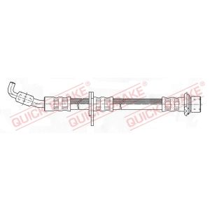 Tubo do travão flexível traseiro, esquerdo QUICK BRAKE 59.974